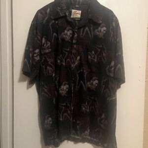 Men's Black Elvis Graphic Shirt